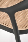 Design Plus Studio Kuchni & Salon Meblowy | K530 krzesło czarny / naturalny (1p4szt) | 2010001199984