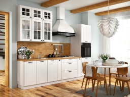 Design Plus Studio Kuchni & Salon Meblowy | Kuchnia Lora - Zestaw 3 m Biały mat | 