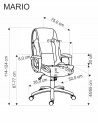 Design Plus Studio Kuchni & Salon Meblowy | MARIO fotel gabinetowy czarny | 2010001200130