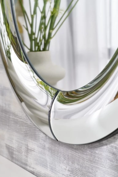 Design Plus Studio Kuchni & Salon Meblowy | MOON lustro ścienne, srebrny (1p1szt) | 5905248133853