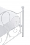 Design Plus Studio Kuchni & Salon Meblowy | PANAMA 90 cm łóżko metalowe biały (2p1szt) | 2010001189138