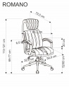 Design Plus Studio Kuchni & Salon Meblowy | ROMANO fotel gabinetowy czarny (1p1szt) | 2010001200109