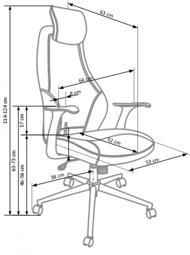 Design Plus Studio Kuchni & Salon Meblowy | TORINO fotel pracowniczy czarny | 2010001142805