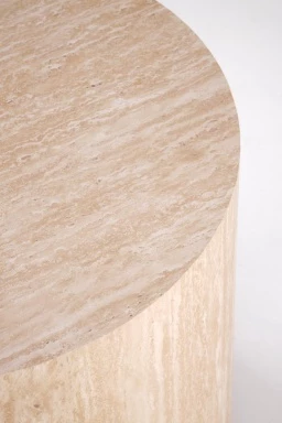 Design Plus Studio Kuchni & Salon Meblowy | TRAVERTINO_S OKRĄGŁA ława, trawertyn (1p1szt) | 2010001203964