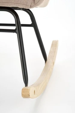 Design Plus Studio Kuchni & Salon Meblowy | VASCO fotel bujany beżowy | 2010001200147