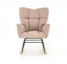 Design Plus Studio Kuchni & Salon Meblowy | VASCO fotel bujany beżowy | 2010001200147