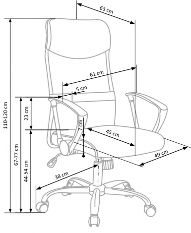 Design Plus Studio Kuchni & Salon Meblowy | VIRE 2 fotel pracowniczy tkanina popiel | 2010001154600