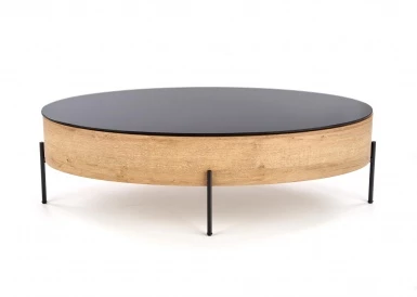 Design Plus Studio Kuchni & Salon Meblowy | ZENGA ława z funkcją czarny / dąb złoty (1p1szt) | 2010001176992