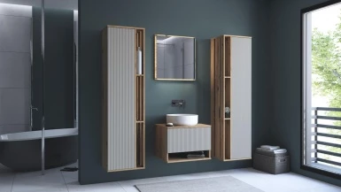 Design Plus Studio Kuchni & Salon Meblowy | AVIOLA Szafka pod umywalkę 60/1S dąb artisan (1p1szt) | 5905248133709