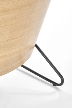 Design Plus Studio Kuchni & Salon Meblowy | CHILLOUT fotel wypoczynkowy ciemny popiel / dąb naturalny / czarny (1p1szt) | 2010001189671