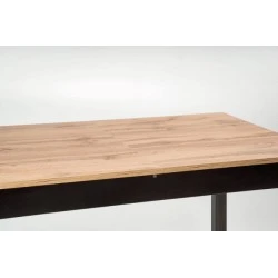 Design Plus Studio Kuchni & Salon Meblowy | COBALT stół kolor dąb wotan/czarny (1p1szt) | 2010001182030