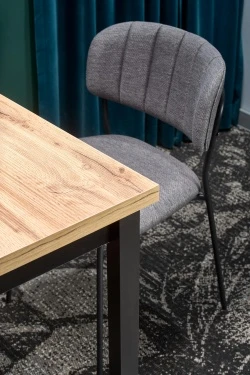 Design Plus Studio Kuchni & Salon Meblowy | COBALT stół kolor dąb wotan/czarny (1p1szt) | 2010001182030