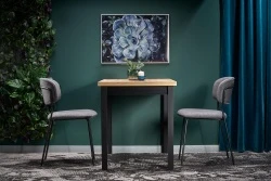 Design Plus Studio Kuchni & Salon Meblowy | COBALT stół kolor dąb wotan/czarny (1p1szt) | 2010001182030