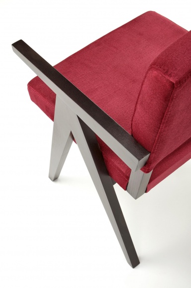 Design Plus Studio Kuchni & Salon Meblowy | MEMORY krzesło heban / tap: MONOLITH 59 (bordowy) | 2010001193401
