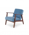 Design Plus Studio Kuchni & Salon Meblowy | MILANO 1S fotel - niebieski tap. Castel 74 (1p1szt) | 5905248133921