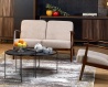 Design Plus Studio Kuchni & Salon Meblowy | MILANO 2S sofa - beżowy tap. Castel 15 (1p1szt) | 2010001202158