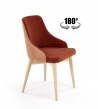 Design Plus Studio Kuchni & Salon Meblowy | MALAGA krzesło cynamonowy / tap: MAVEL 44 / STELAR 54 (1p1szt) | 2010001203001