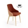 Design Plus Studio Kuchni & Salon Meblowy | MALAGA krzesło cynamonowy / tap: MAVEL 44 / STELAR 54 (1p1szt) | 2010001203001