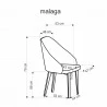 Design Plus Studio Kuchni & Salon Meblowy | MALAGA krzesło cynamonowy / tap: MAVEL 44 / STELAR 54 (1p1szt) | 2010001203001
