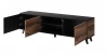Design Plus Studio Kuchni & Salon Meblowy | RANDOM RTV-2 stolik RTV 180 cm dąb wotan/czarny (2p1szt) | 2010001191179