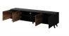 Design Plus Studio Kuchni & Salon Meblowy | RANDOM RTV-3 stolik RTV 200 cm dąb wotan/czarny (2p1szt) | 2010001194415