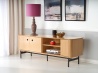 Design Plus Studio Kuchni & Salon Meblowy | SMART szafka RTV-1 dąb naturalny/czarny (2p1szt) | 2010001187738
