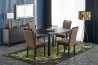 Design Plus Studio Kuchni & Salon Meblowy | RINGO stół kolor blat czarny, nogi - czarny (102-142x102x76 cm) (2p1szt) | 2010001193968