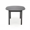 Design Plus Studio Kuchni & Salon Meblowy | RINGO stół kolor blat czarny, nogi - czarny (102-142x102x76 cm) (2p1szt) | 2010001193968