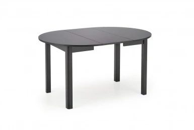 Design Plus Studio Kuchni & Salon Meblowy | RINGO stół kolor blat czarny, nogi - czarny (102-142x102x76 cm) (2p1szt) | 2010001193968