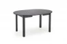 Design Plus Studio Kuchni & Salon Meblowy | RINGO stół kolor blat czarny, nogi - czarny (102-142x102x76 cm) (2p1szt) | 2010001193968