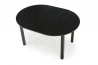 Design Plus Studio Kuchni & Salon Meblowy | RINGO stół kolor blat czarny, nogi - czarny (102-142x102x76 cm) (2p1szt) | 2010001193968