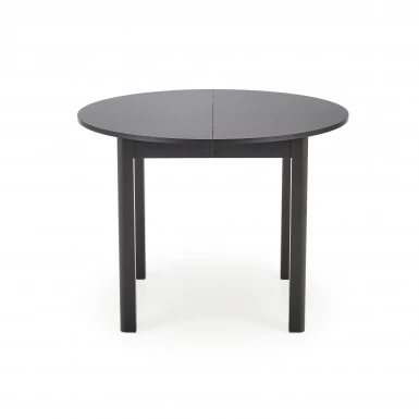 Design Plus Studio Kuchni & Salon Meblowy | RINGO stół kolor blat czarny, nogi - czarny (102-142x102x76 cm) (2p1szt) | 2010001193968