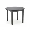 Design Plus Studio Kuchni & Salon Meblowy | RINGO stół kolor blat czarny, nogi - czarny (102-142x102x76 cm) (2p1szt) | 2010001193968