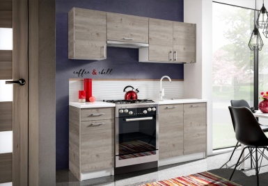 Design Plus Studio Kuchni & Salon Meblowy | Kuchnia ecoModel - Zestaw 2,6 m Buk Artisan/ Buk Artisan | 