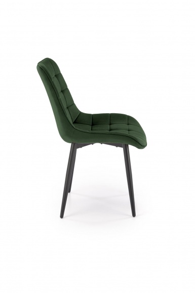 Design Plus Studio Kuchni & Salon Meblowy | GANSO krzesło ciemny zielony HLR57 (1p4szt) | 5905248134027