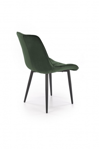 Design Plus Studio Kuchni & Salon Meblowy | GANSO krzesło ciemny zielony HLR57 (1p4szt) | 5905248134027