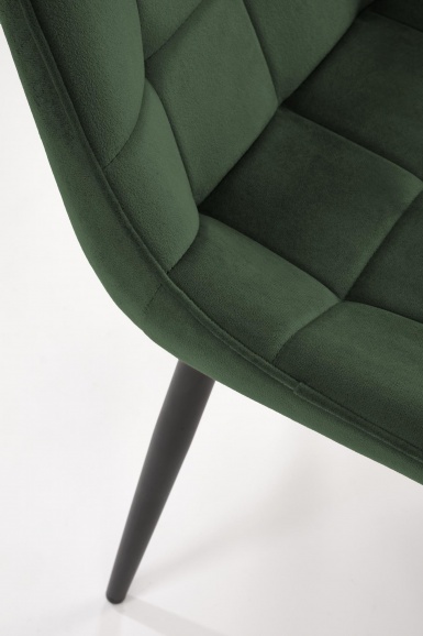 Design Plus Studio Kuchni & Salon Meblowy | GANSO krzesło ciemny zielony HLR57 (1p4szt) | 5905248134027