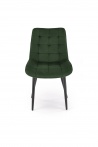 Design Plus Studio Kuchni & Salon Meblowy | GANSO krzesło ciemny zielony HLR57 (1p4szt) | 5905248134027