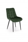 Design Plus Studio Kuchni & Salon Meblowy | GANSO krzesło ciemny zielony HLR57 (1p4szt) | 5905248134027