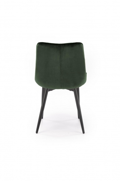 Design Plus Studio Kuchni & Salon Meblowy | GANSO krzesło ciemny zielony HLR57 (1p4szt) | 5905248134027