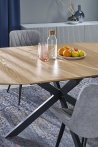 Design Plus Studio Kuchni & Salon Meblowy | ACORD stół rozkładany, naturalny / czarny (2p1szt) | 5905248136267
