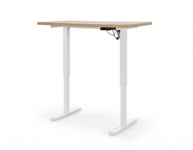 Design Plus Studio Kuchni & Salon Meblowy | B54 biurko z funkcją regulacji wysokości, blat - dąb artisan, stelaż - biały (2p1szt) | 5905248137530