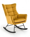 Design Plus Studio Kuchni & Salon Meblowy | BAZALTO fotel bujany musztardowy (1p1szt) | 2010001200260