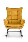 Design Plus Studio Kuchni & Salon Meblowy | BAZALTO fotel bujany musztardowy (1p1szt) | 2010001200260