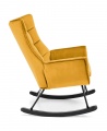 Design Plus Studio Kuchni & Salon Meblowy | BAZALTO fotel bujany musztardowy (1p1szt) | 2010001200260