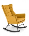 Design Plus Studio Kuchni & Salon Meblowy | BAZALTO fotel bujany musztardowy (1p1szt) | 2010001200260