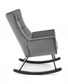 Design Plus Studio Kuchni & Salon Meblowy | BAZALTO fotel bujany popiel (1p1szt) | 2010001194903