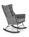 Design Plus Studio Kuchni & Salon Meblowy | BAZALTO fotel bujany popiel (1p1szt) | 2010001194903