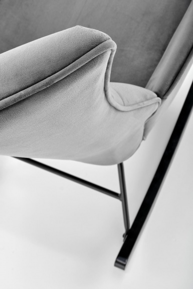 Design Plus Studio Kuchni & Salon Meblowy | BAZALTO fotel bujany popiel (1p1szt) | 2010001194903