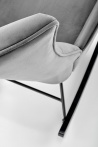 Design Plus Studio Kuchni & Salon Meblowy | BAZALTO fotel bujany popiel (1p1szt) | 2010001194903